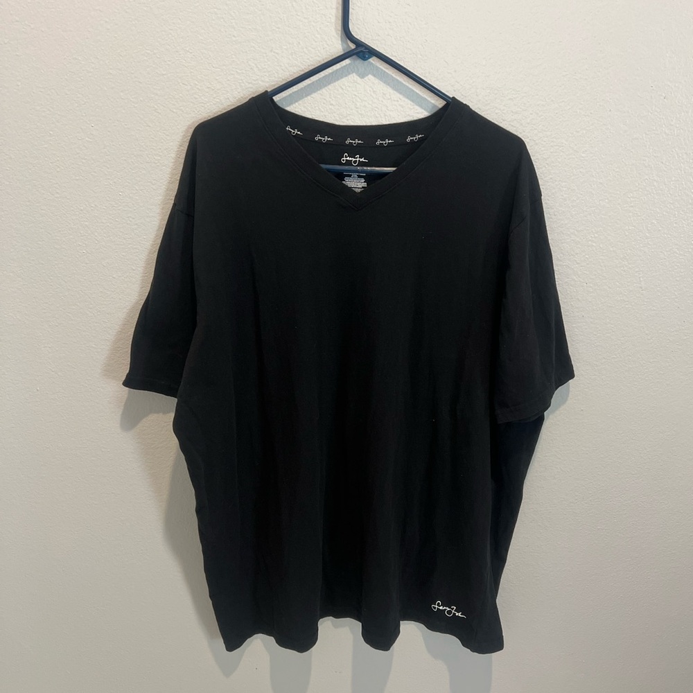 Black Signature V-Neck T-Shirt